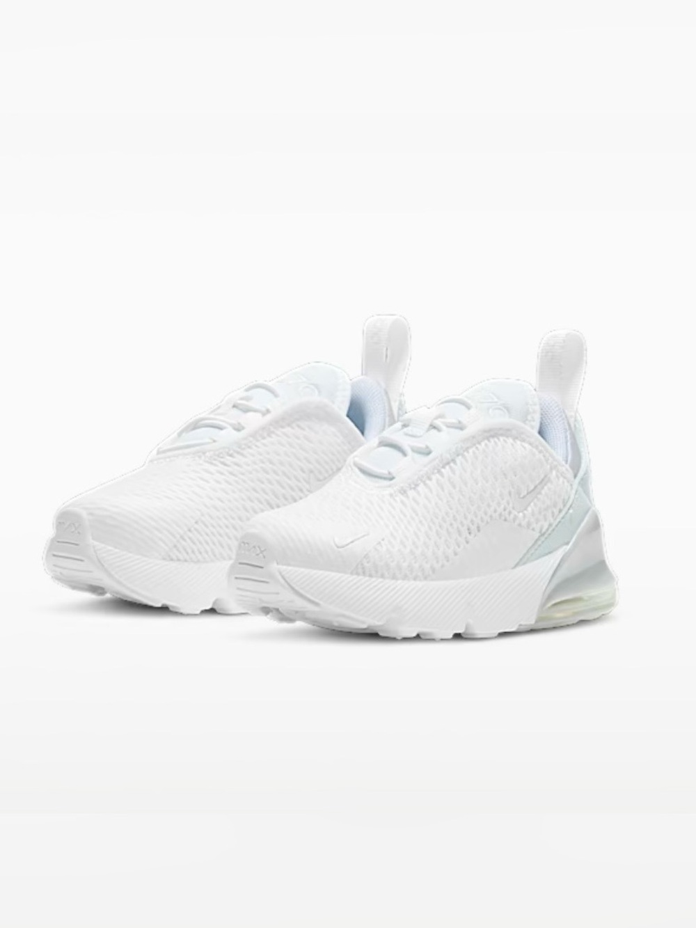 Nike Kids' White Mesh Air Max 270 Sneakers